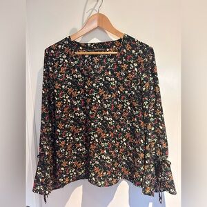 J. Crew Factory Floral Blouse XXL. Like New!